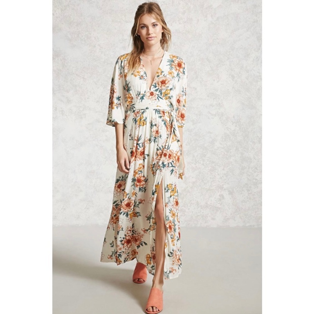 Forever 21 floral maxi dress